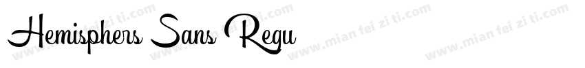 Hemisphers Sans Regu字体转换